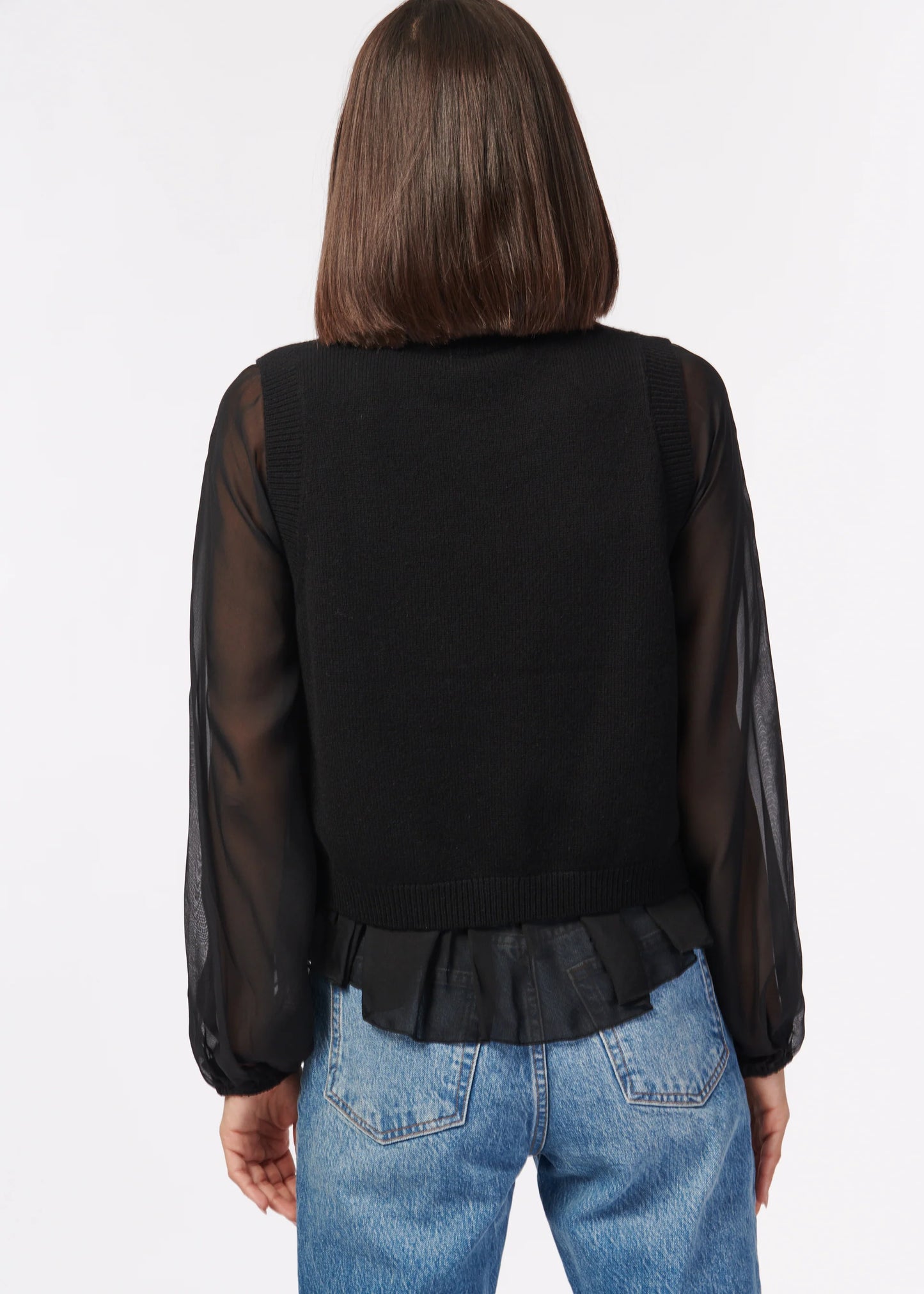 CAMI NYC Meli Sweater in Black