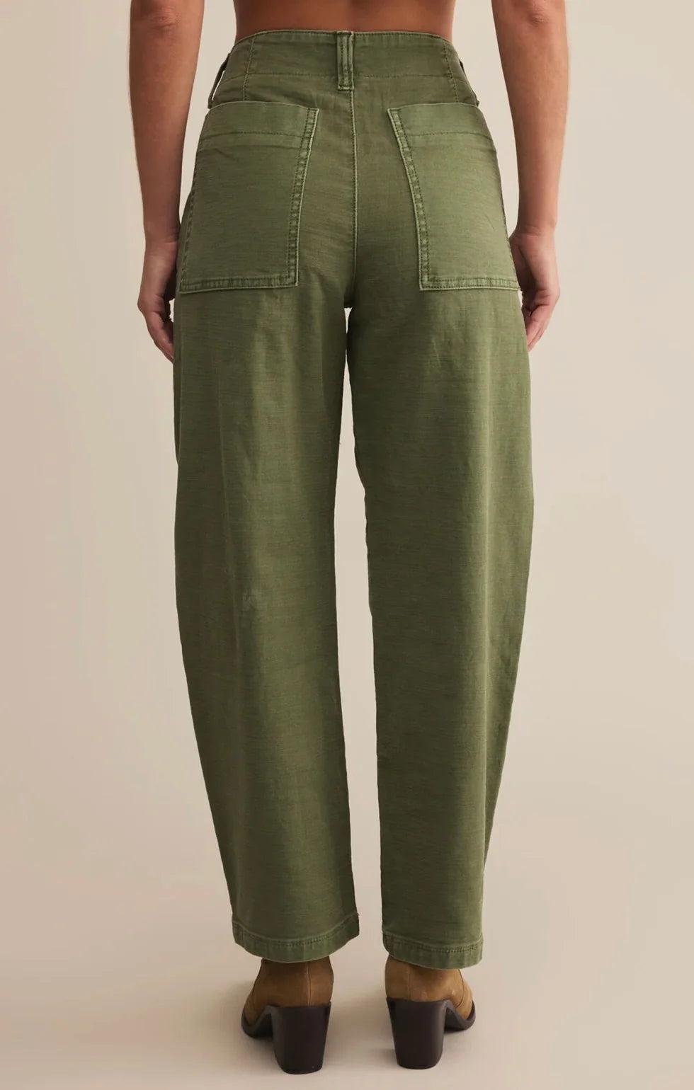 Z Supply Olive Twill Pants in Hunter Green