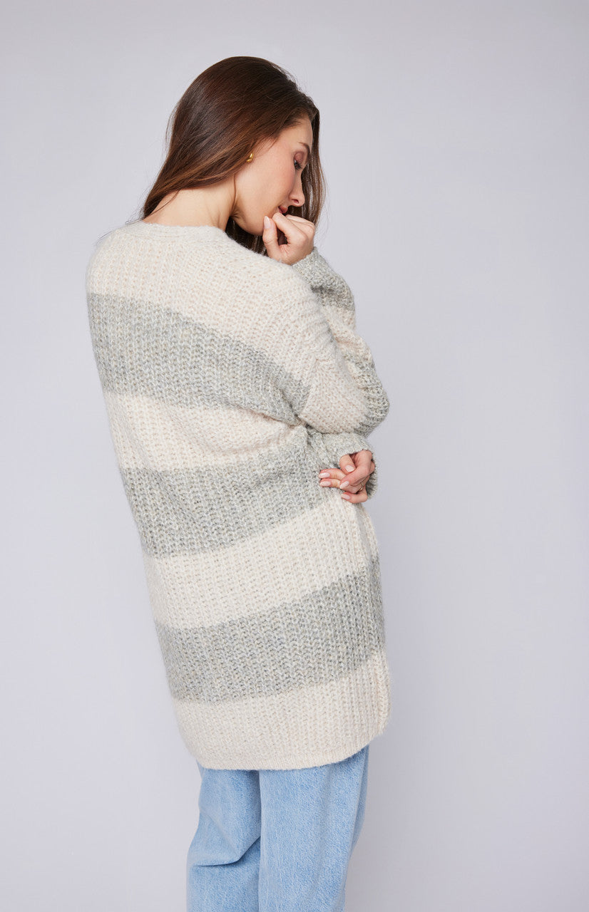 Gentle Fawn Enid Oversized Striped Cardigan