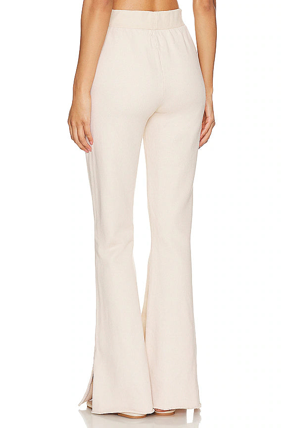 NSF Rusty Side Slit Flair Pant in Naturale