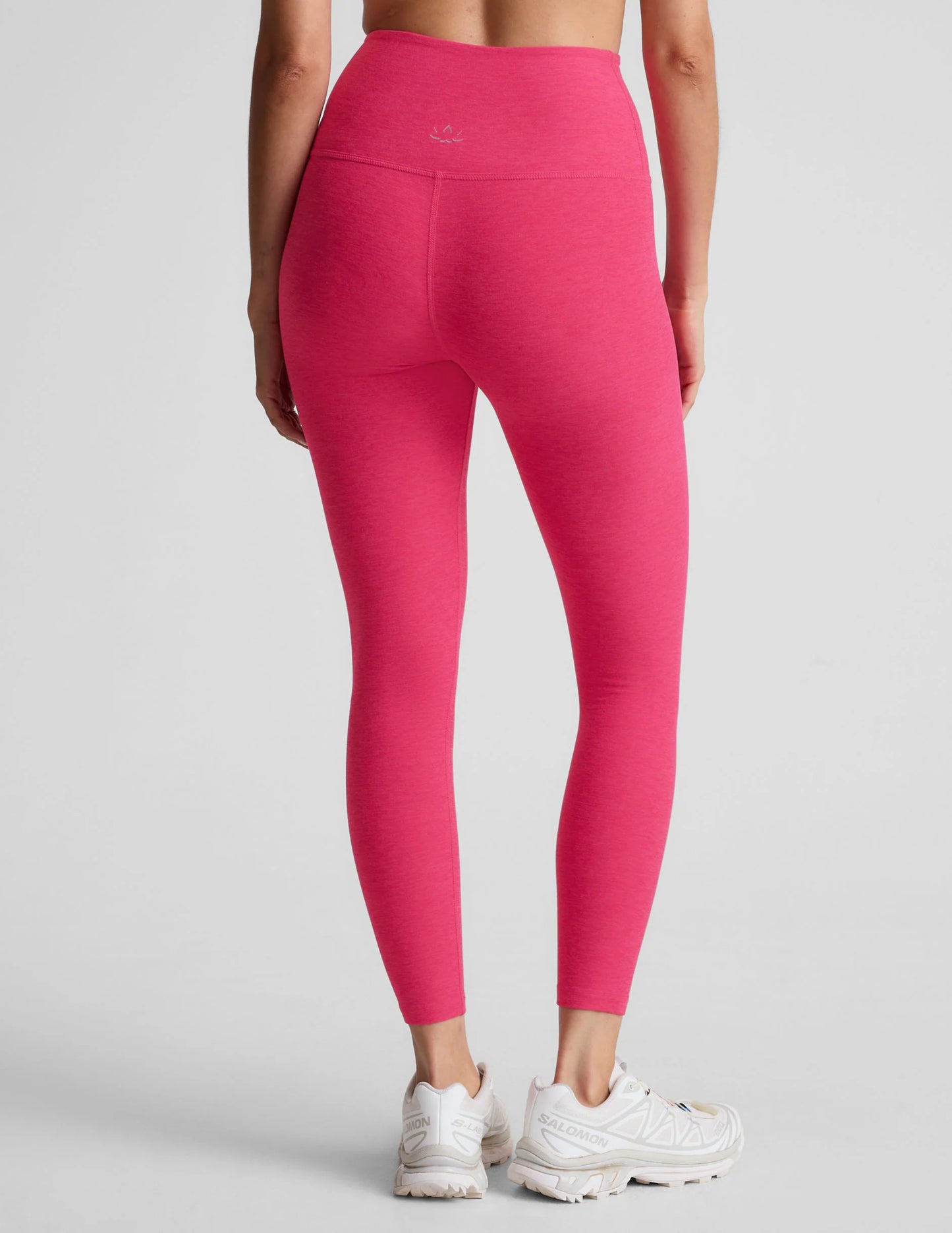 Beyond Yoga Spacedye Caught in the Midi High-Waisted Legging in Vivid Pink Heather