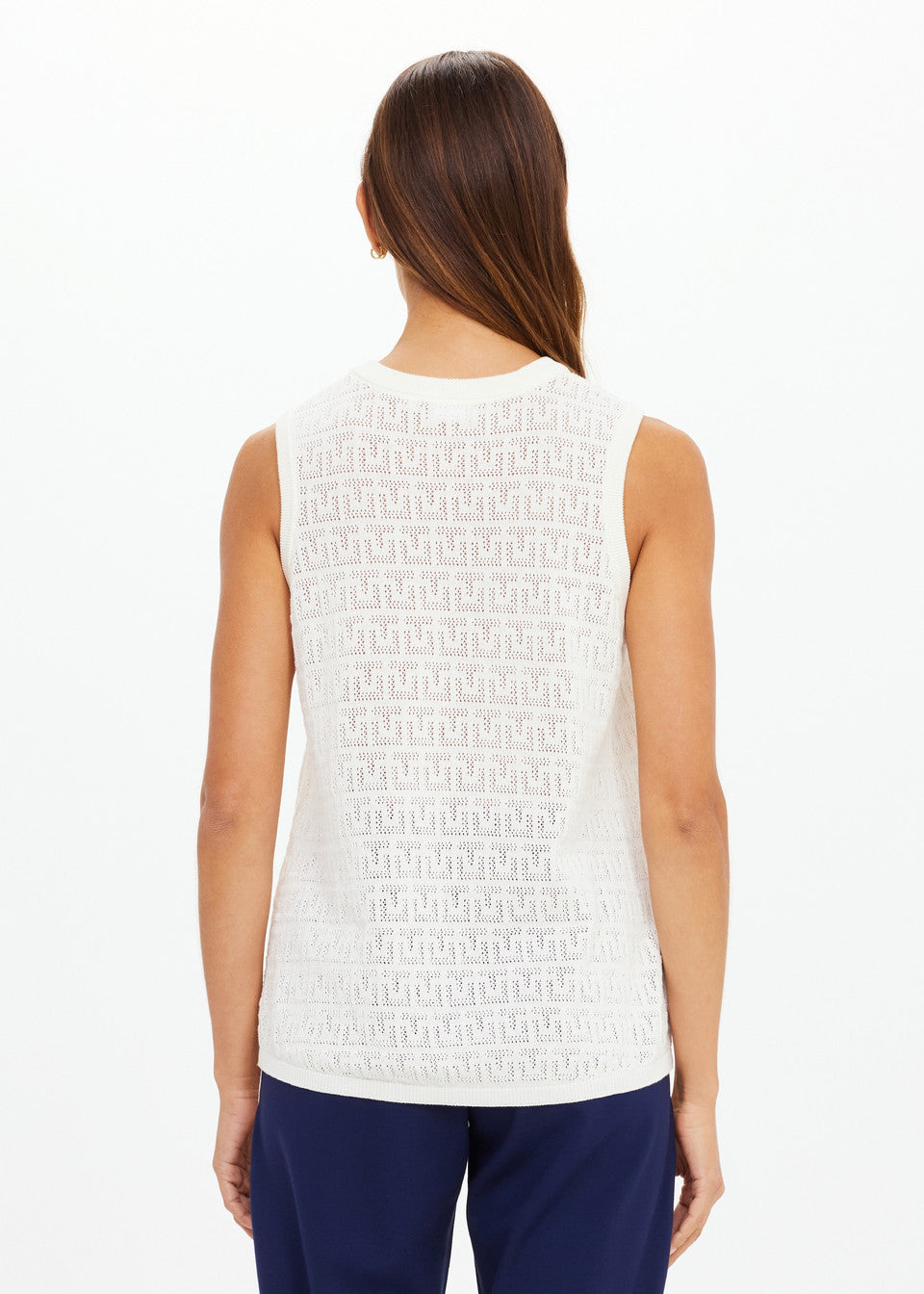 The Upside Chennai Knitted Tara Tank in Cream