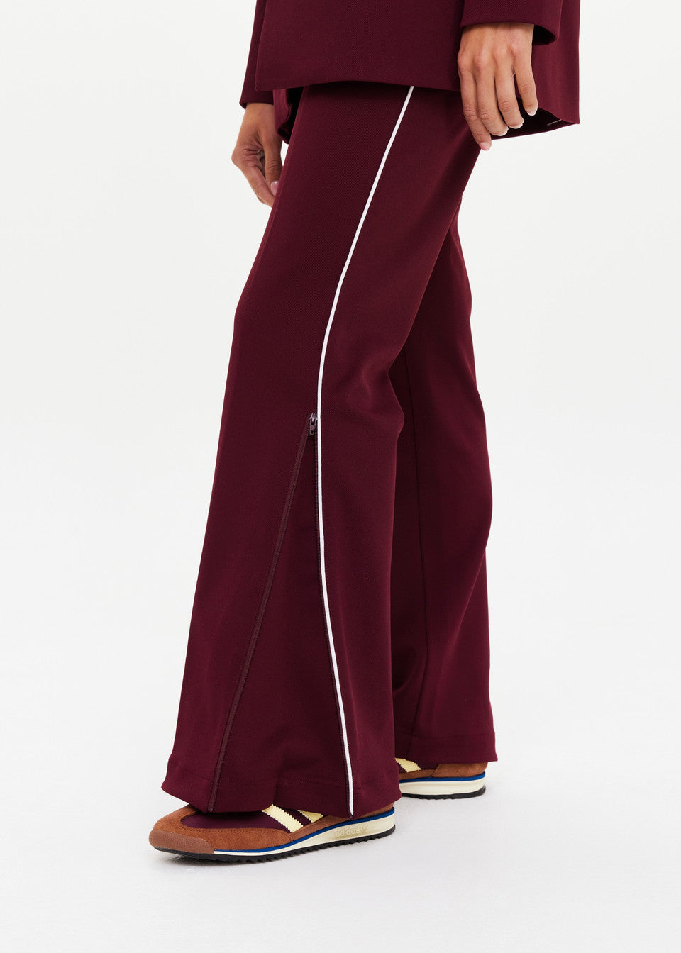 The Upside Mendoza Jackie Flare Pant in Bordeaux