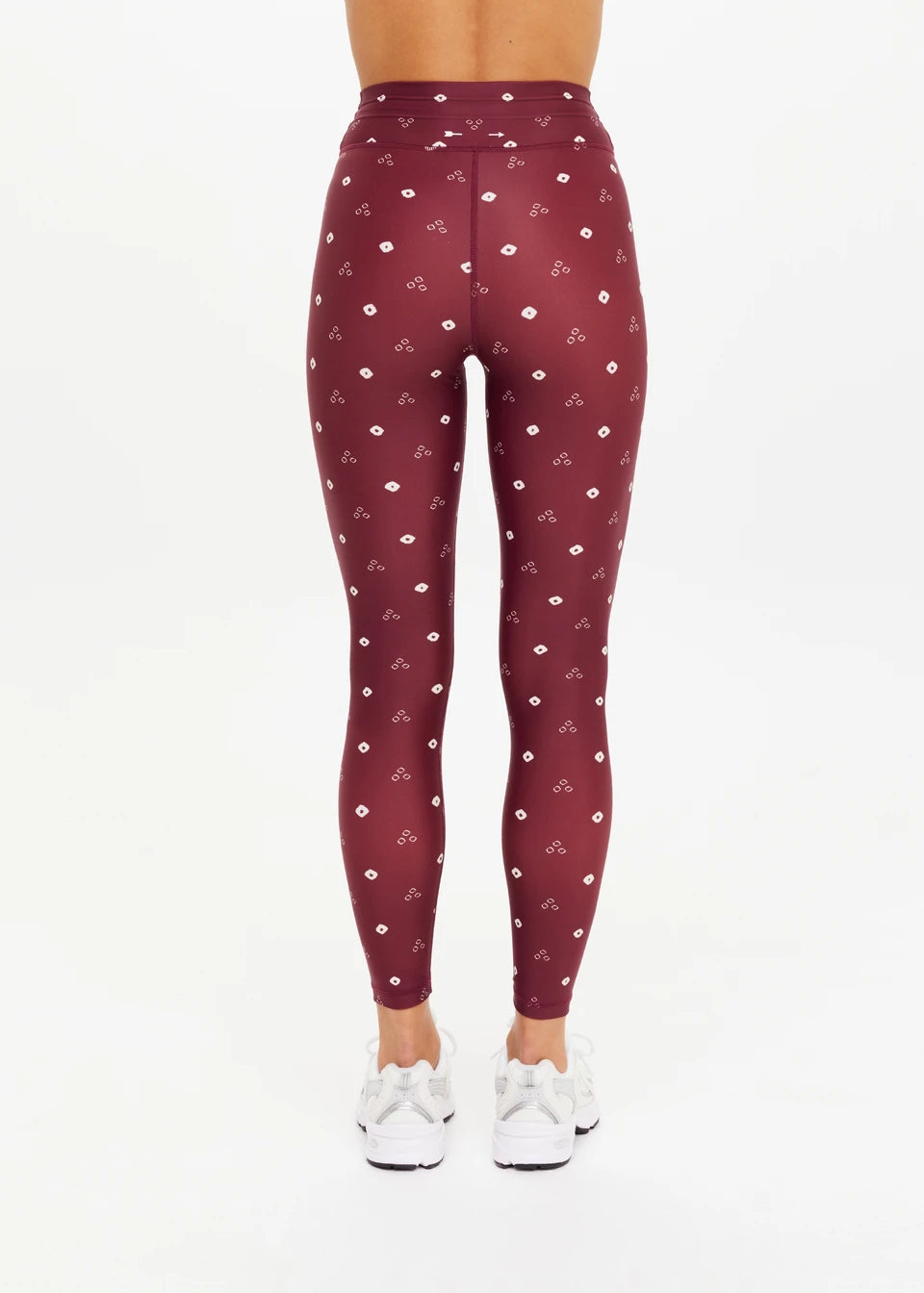 The Upside Bandhani 25in Midi Pant in Bordeaux