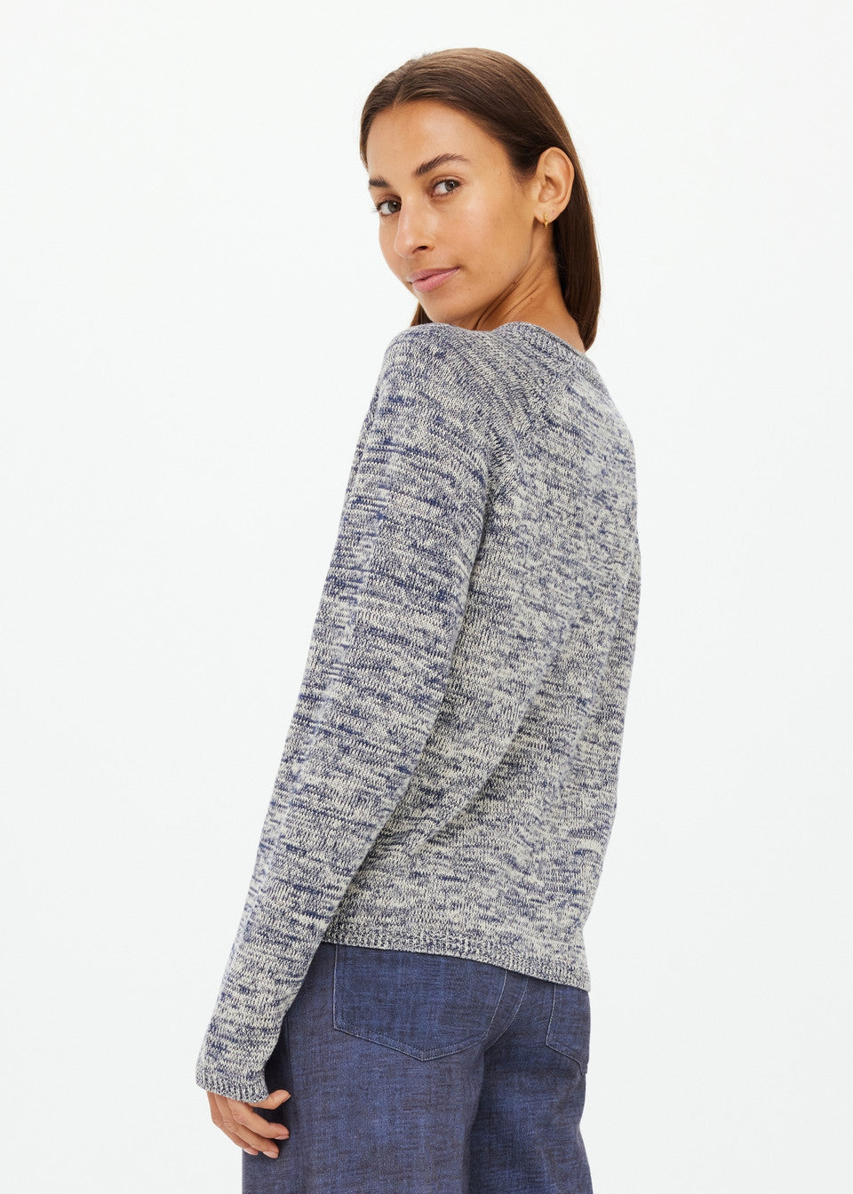 The Upside Armada Skylar V-Neck in Blue Marle