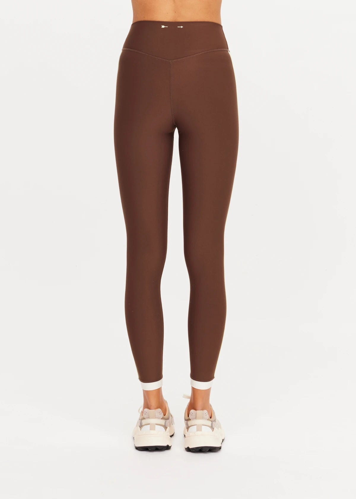 The Upside Daytona 25in High Midi Pant in Chocolate