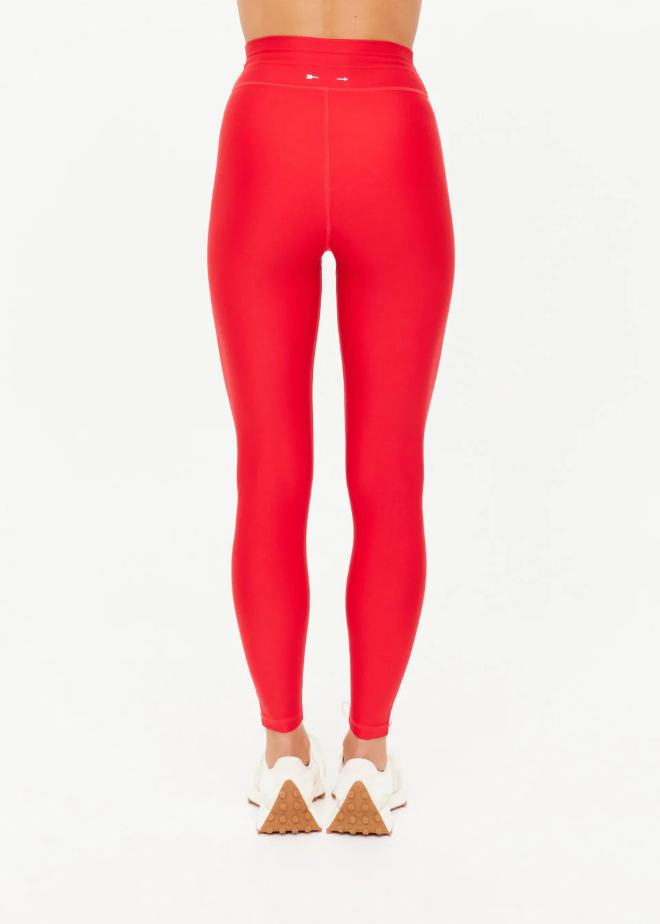 The Upside Oxford 25in Midi Pant in Cherry Red