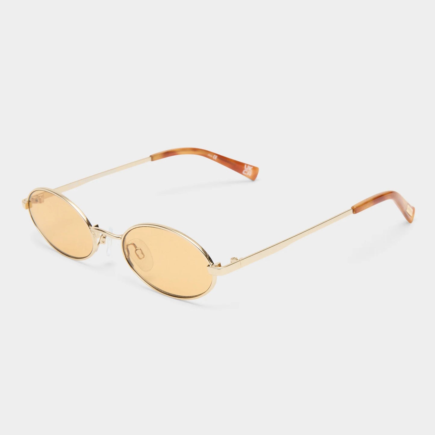 Le Specs Love Train Sunglasses in Gold Mustard Mono