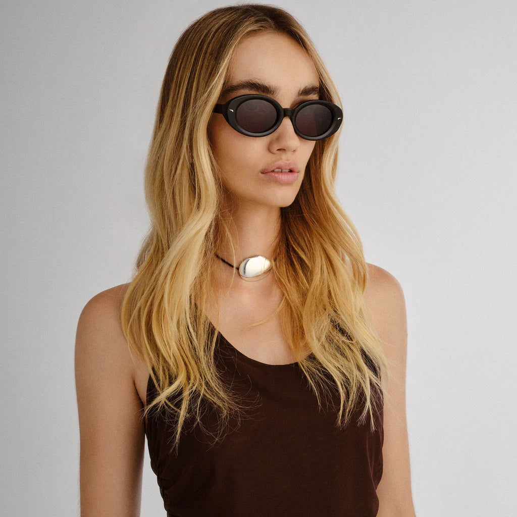 Luv Lou The Audrey Sunglasses in Black