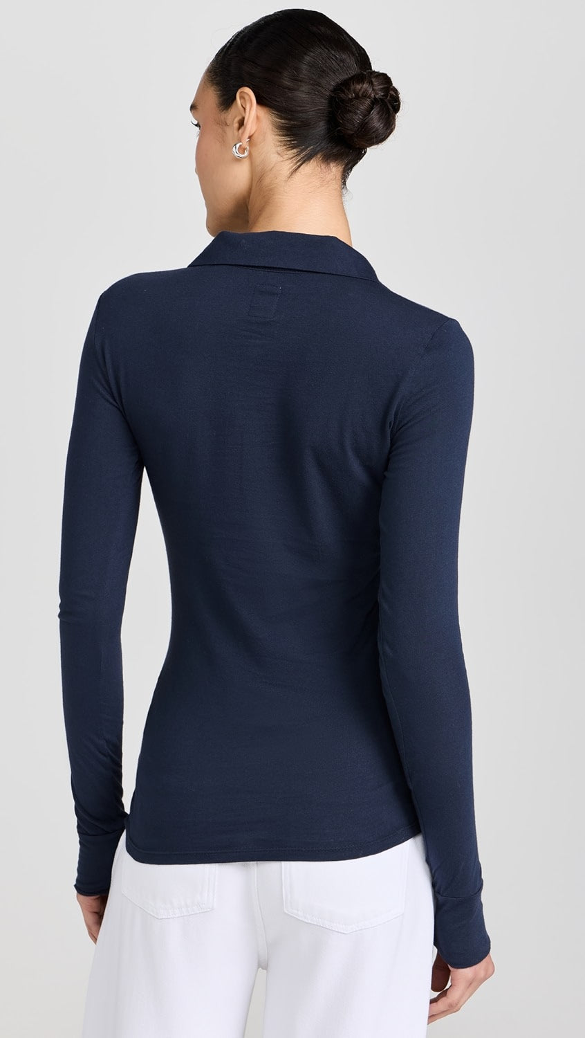 NSF Rory Long Sleeve Fitted Polo