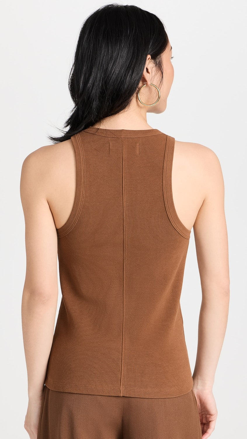 Sold Out NYC The Not So Basic Tank in Toffee