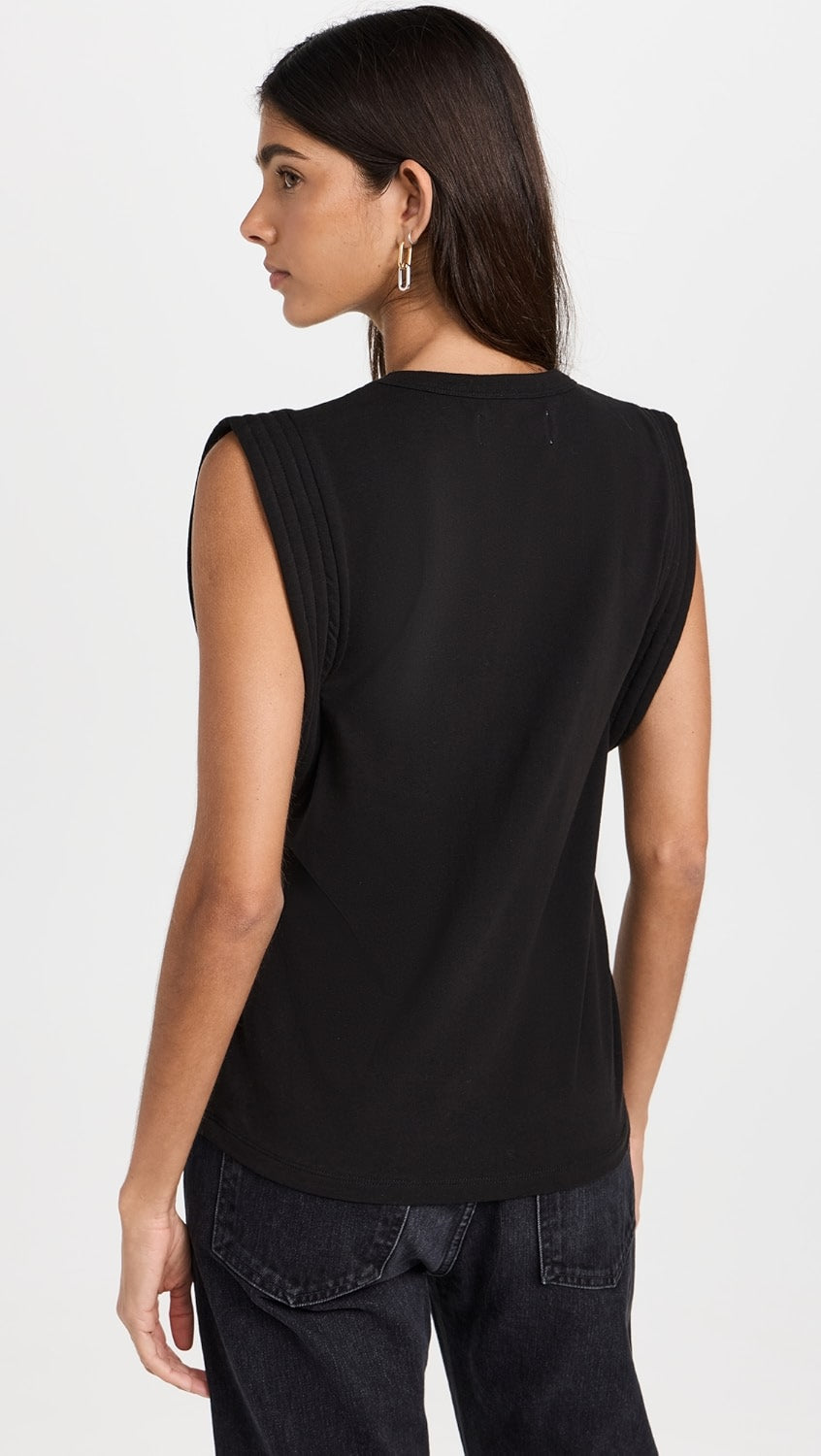 Sold Out NYC Gimme That Shoulder Tee in Black