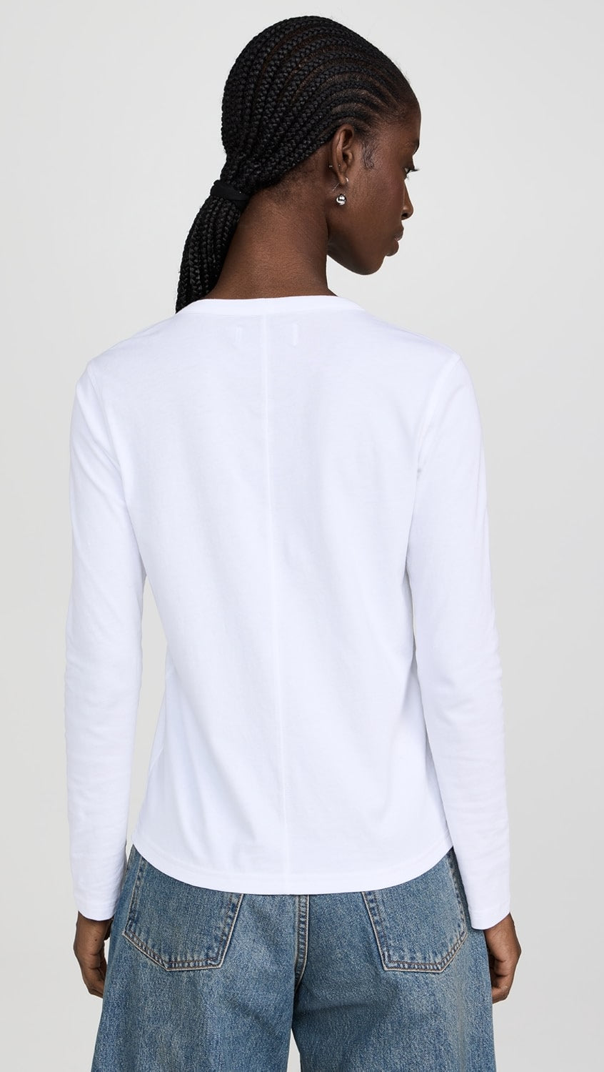 Sold Out NYC The Long Sleeve Perfect Tee in White
