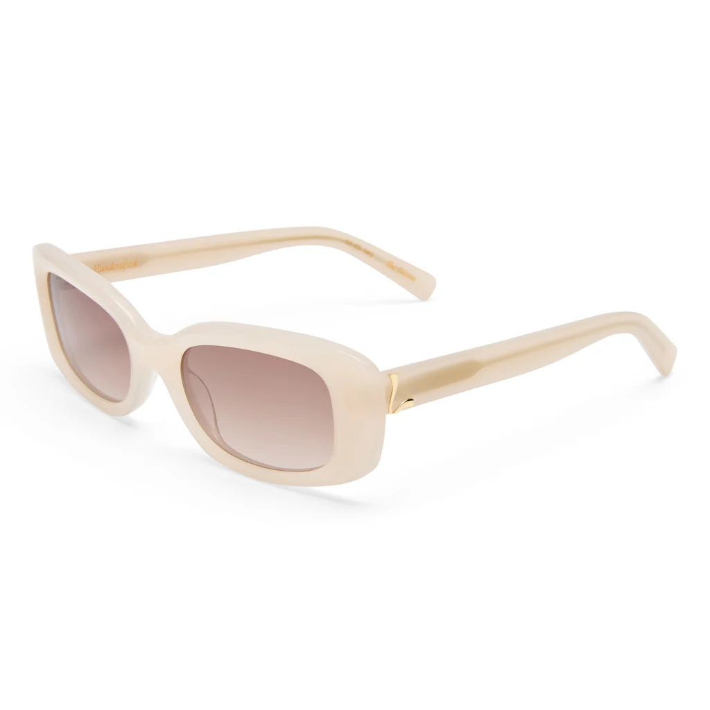 Luv Lou The Sienna Sunglasses in Milk