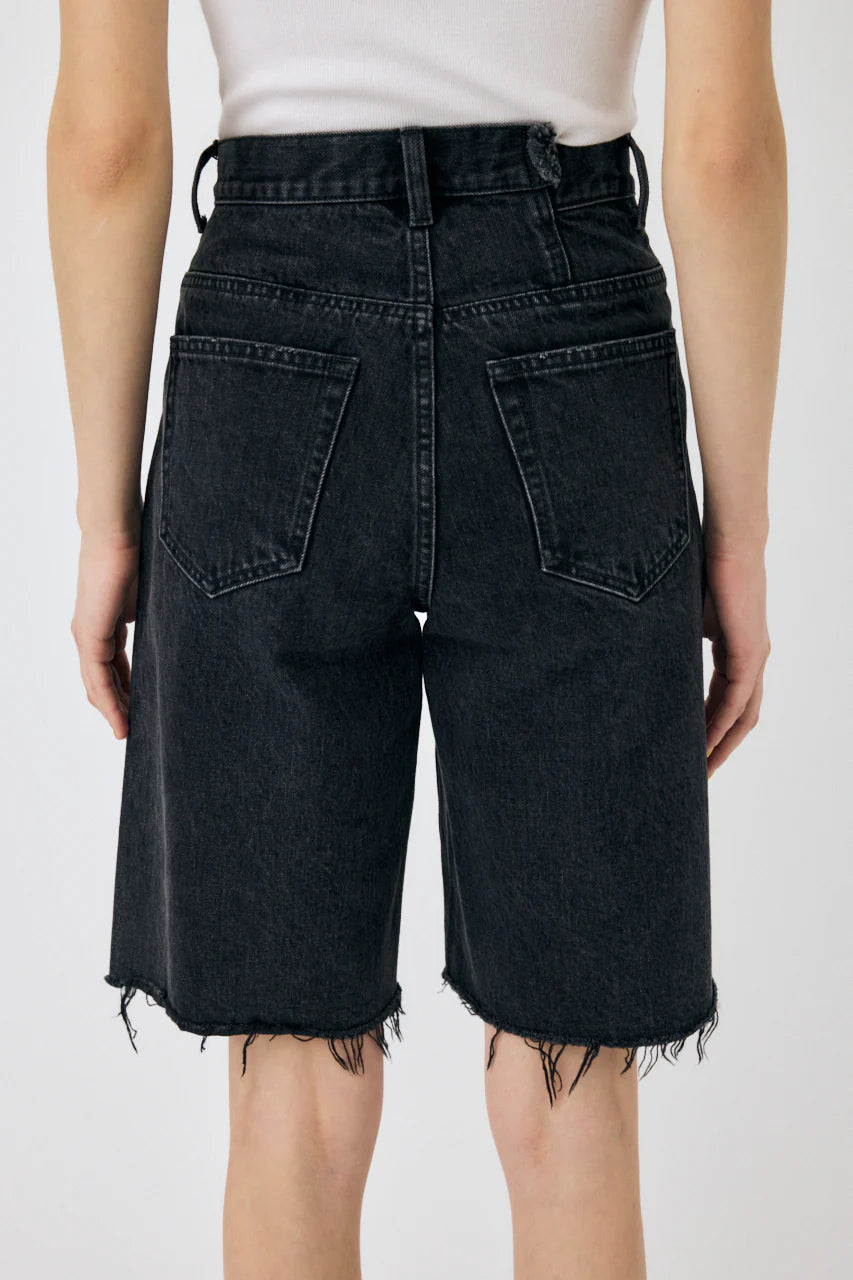 Moussy Cross Waist Half Pants in Black