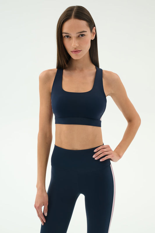 Splits59 Lexi Rigor Bra in Indigo/Blush