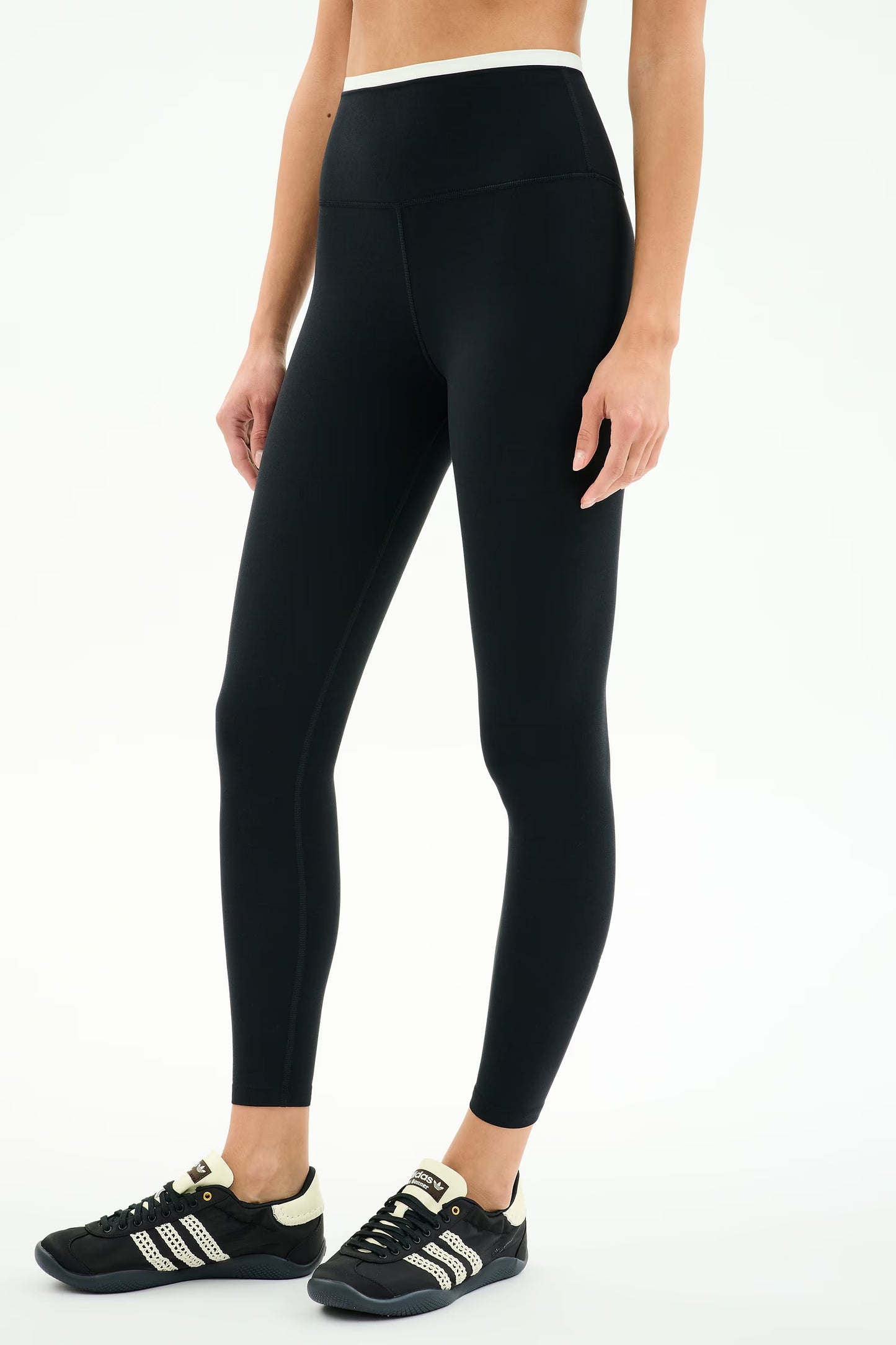 Splits59 Dual High Waist Airweight 7/8 Legging in Black/White