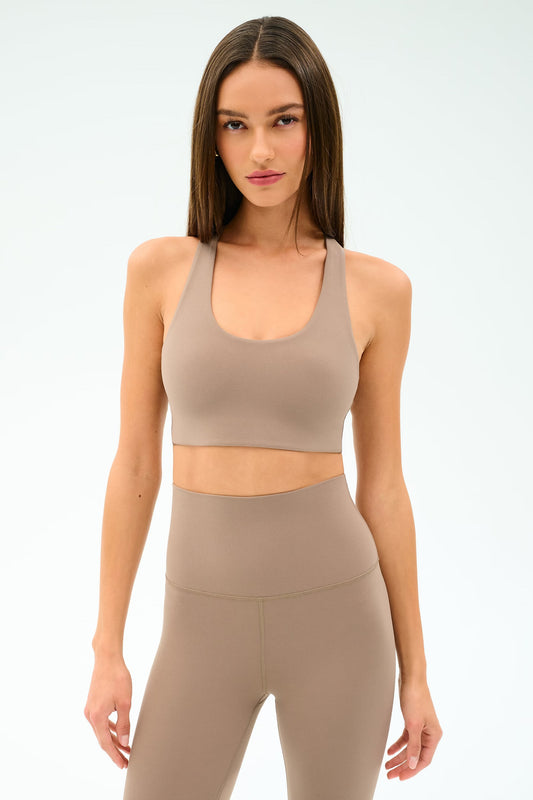 Splits59 Sara Airweight Bra in Latte