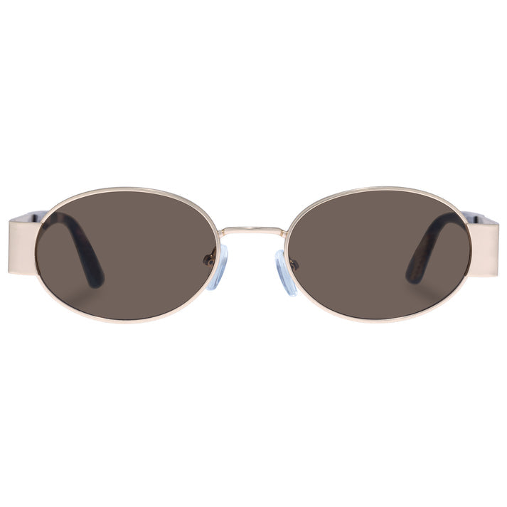 Aire Mars Sunglasses in Satin Gold/Charcoal Tort