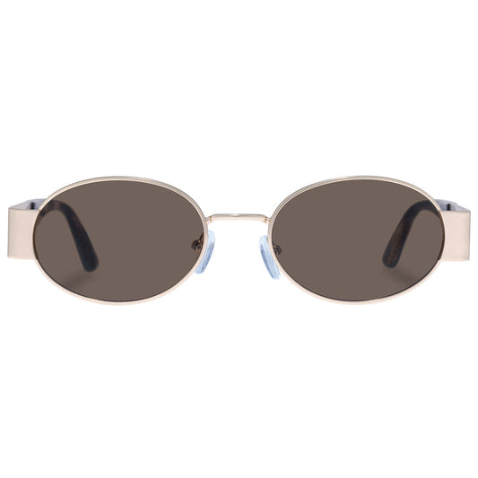 Aire Mars Sunglasses in Satin Gold/Charcoal Tort