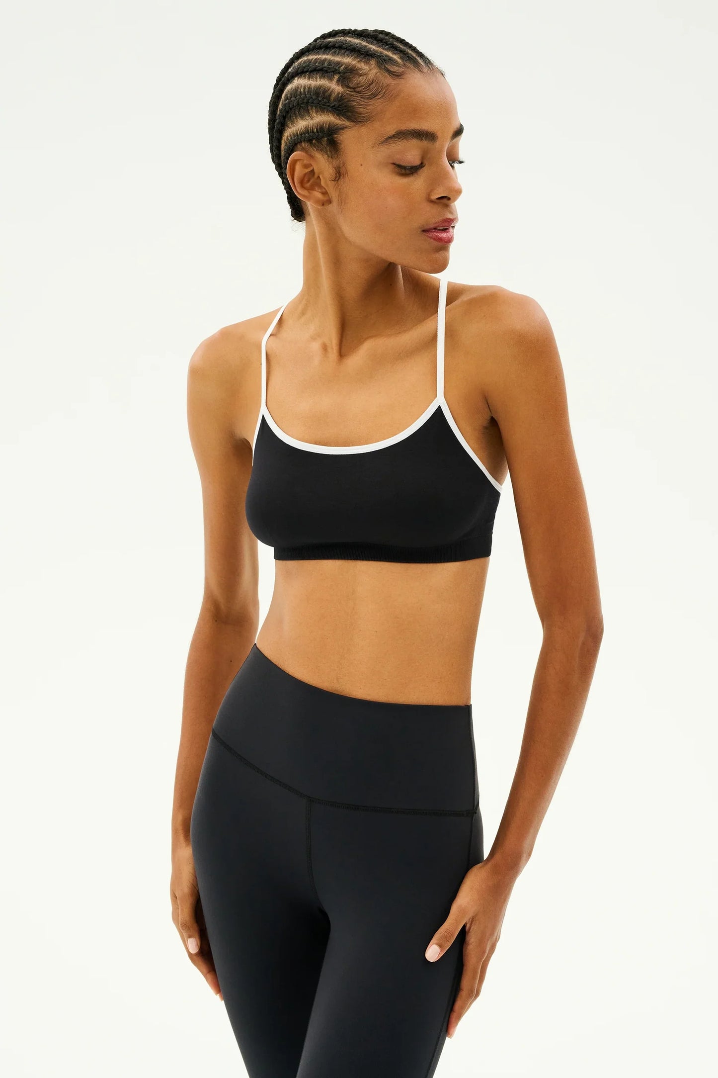 Splits59 Loren Seamless Bra in Black/White
