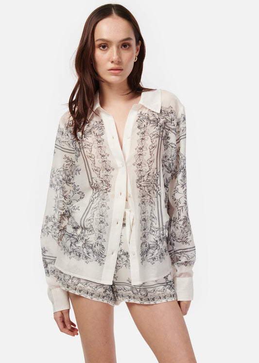 CAMI NYC Rafella Blouse in Seaside Bandana