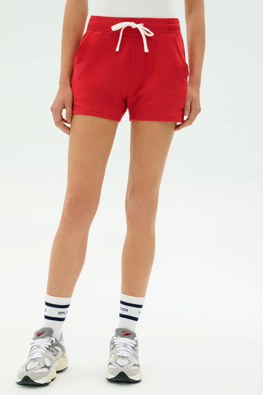 Splits59 Reena Sweatshort in Pirate Red