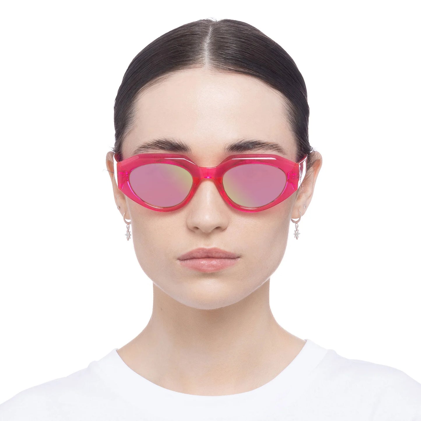 AIRE Aphelion Sunglasses in Neon Pink