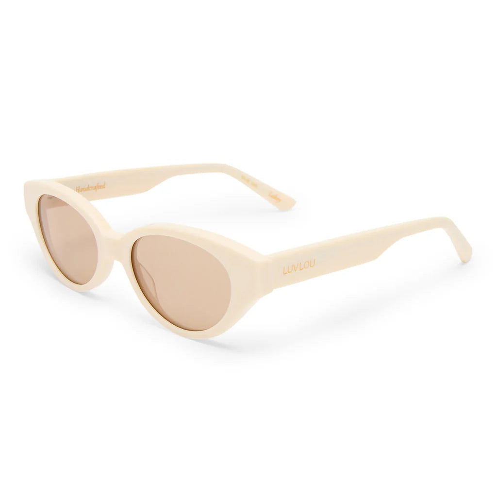 Luv Lou The Lakey Sunglasses in Bone