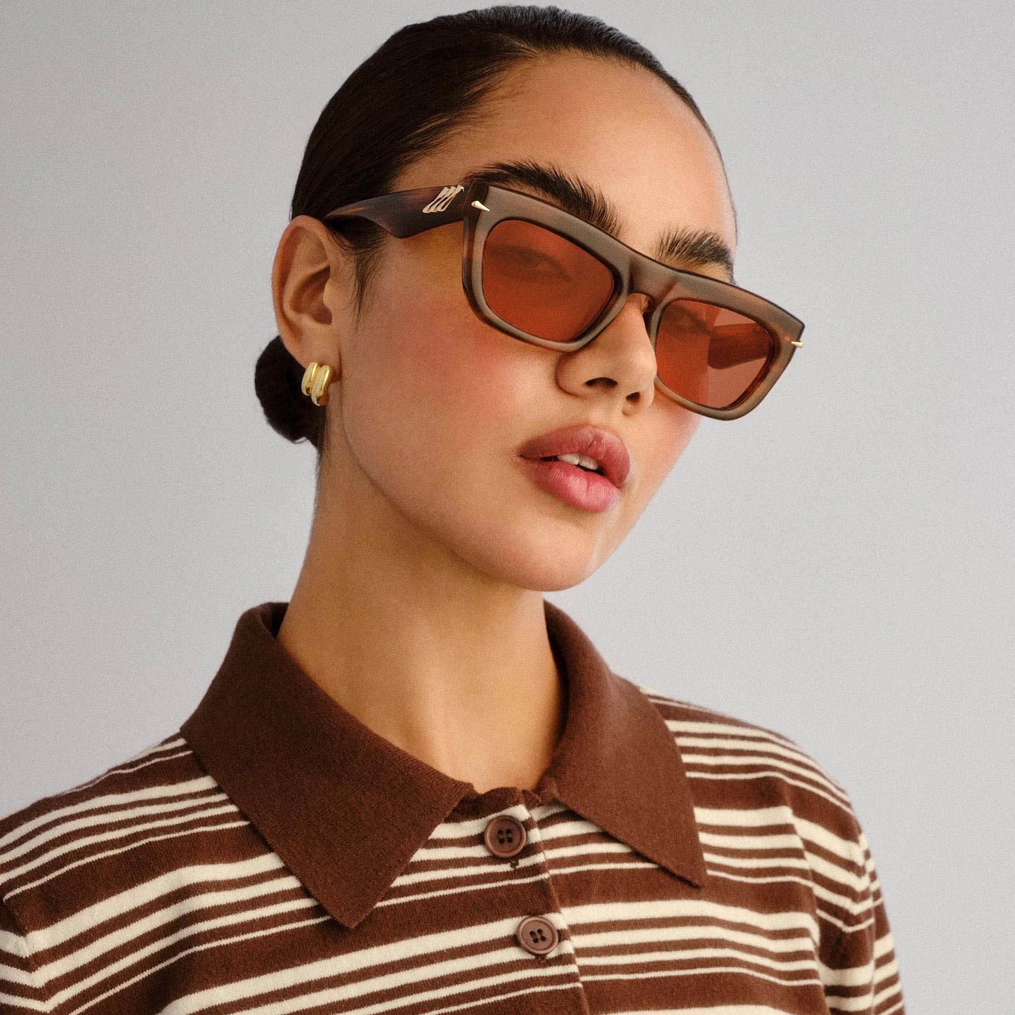 Le Specs Luxe Numero Nueve Sunglasses in Teak