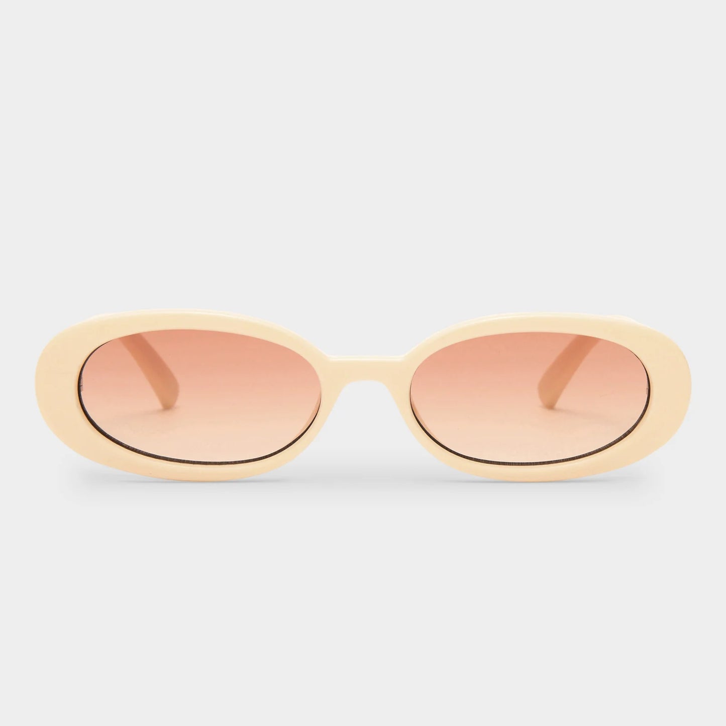 Le Specs Outta Love Sunglasses in Ecru