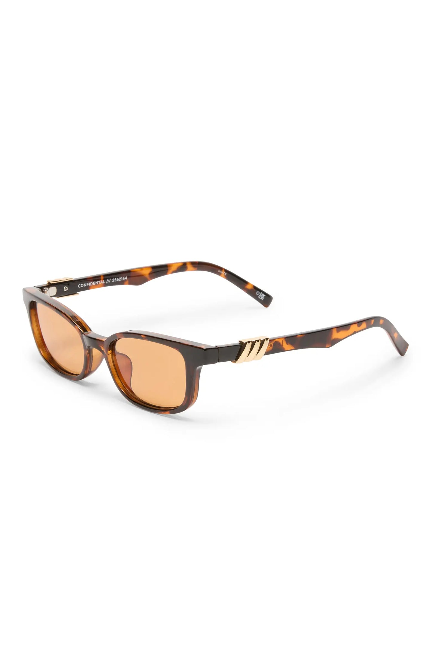 Le Specs Confidential Sunglasses in Dark Tort