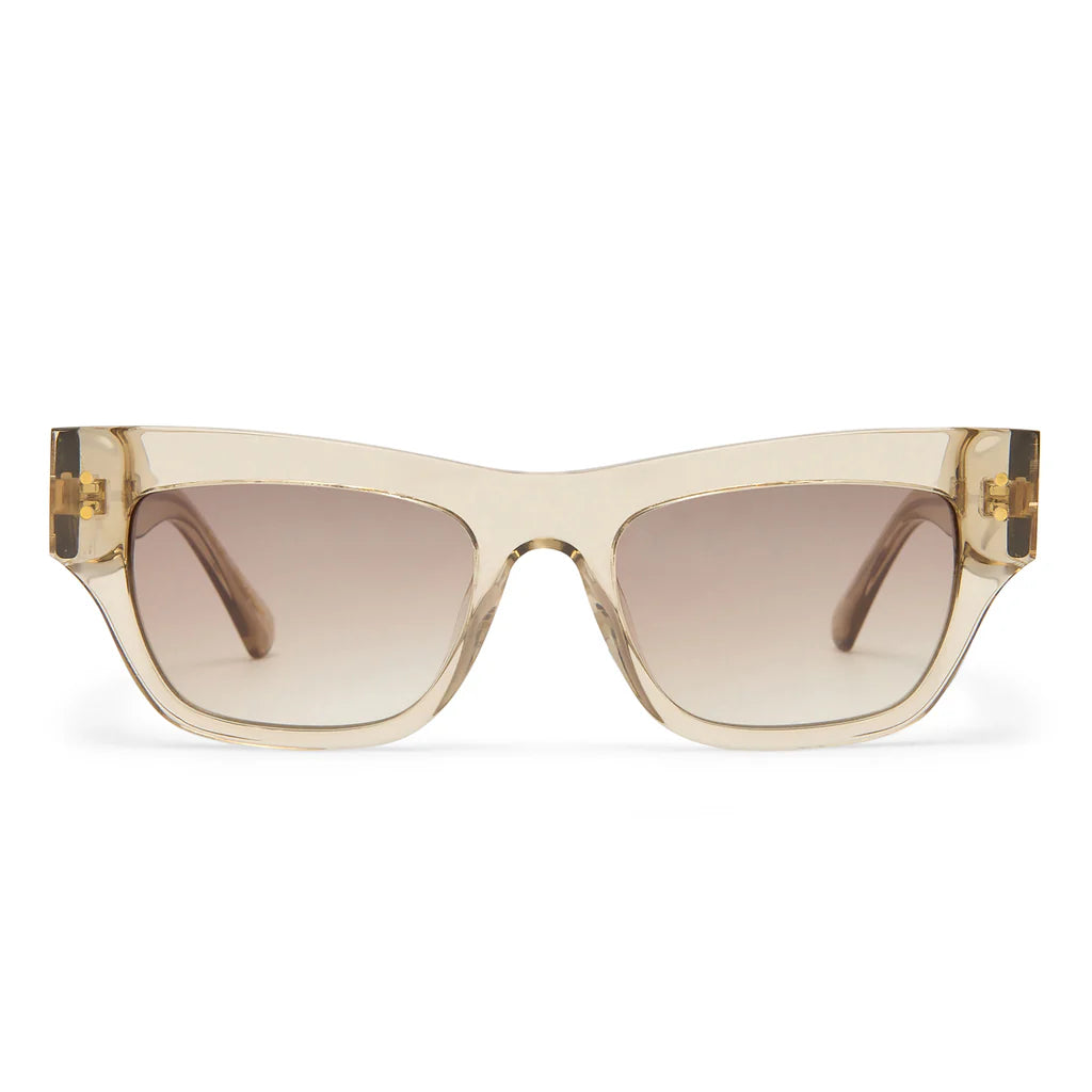Luv Lou The Addison Sunglasses in Crystal Latte