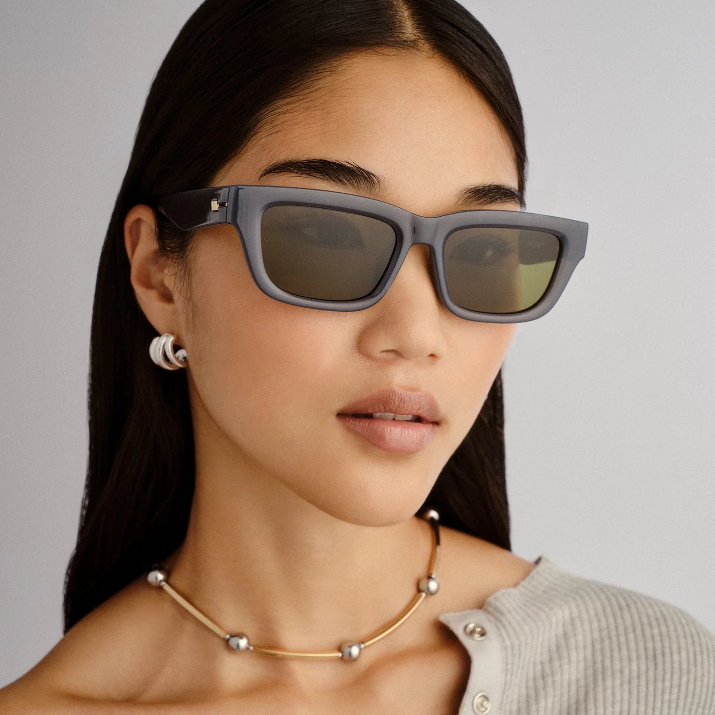 Le Specs Le Castle Sunglasses in Shadow