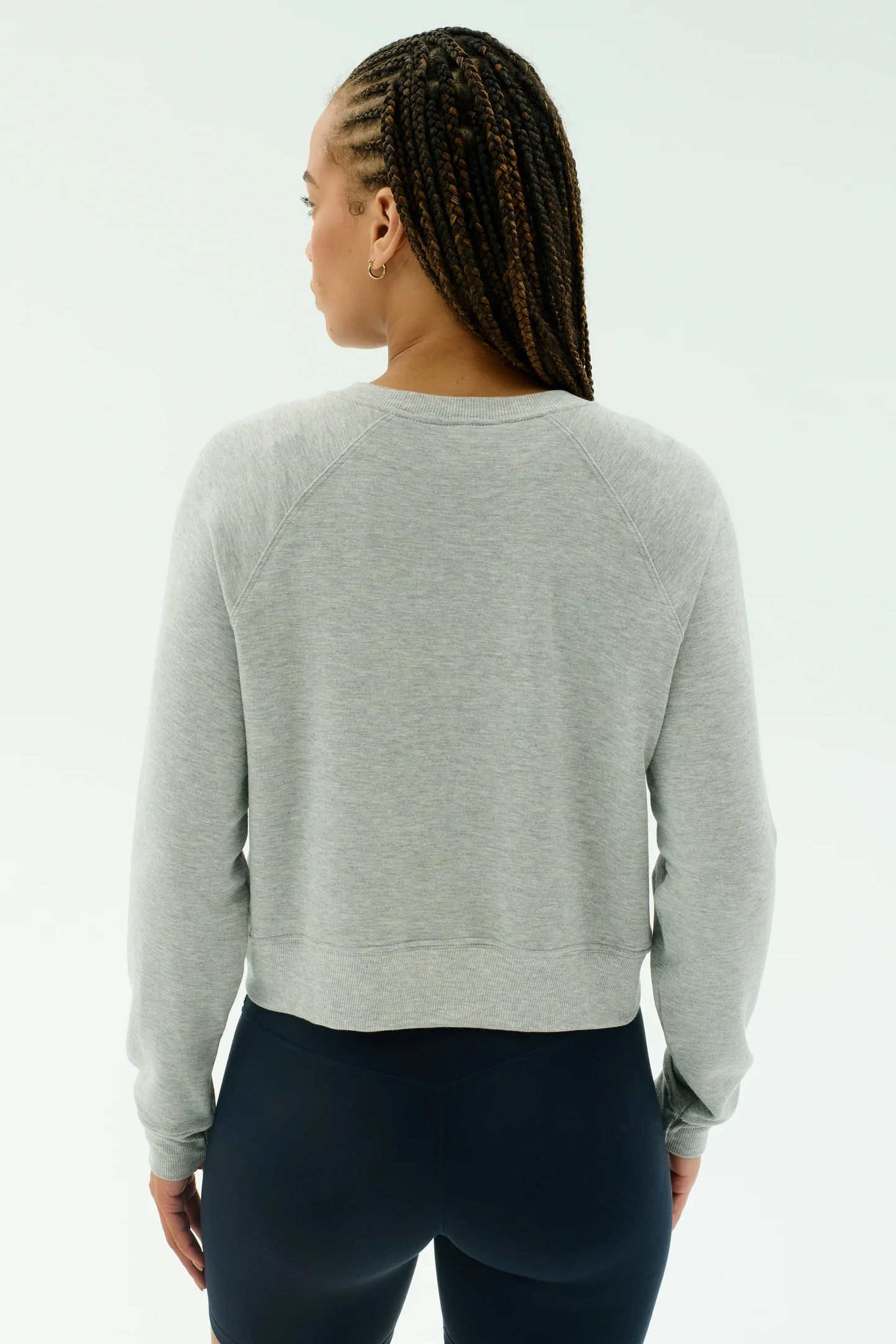 Splits59 Brooks Fleece Long Sleeve Sweatshirt in Grey