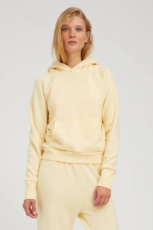 SPRWMN Shrunken Raglan Hoodie in Butter