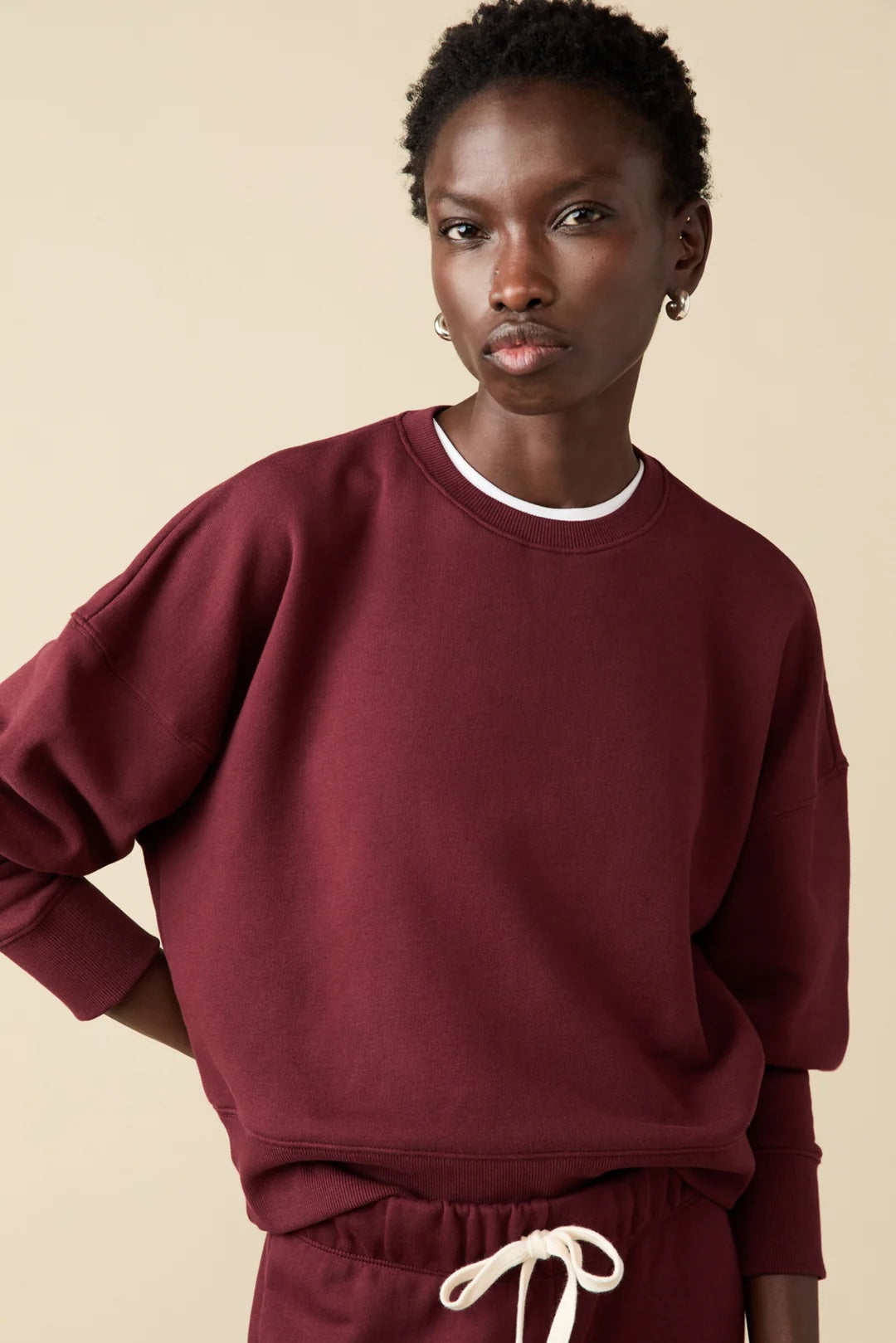 Sold Out NYC The Everyday Sweatshirt in Wine