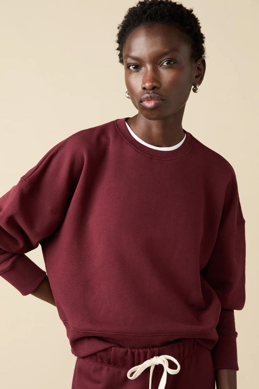Sold Out NYC The Everyday Sweatshirt in Wine