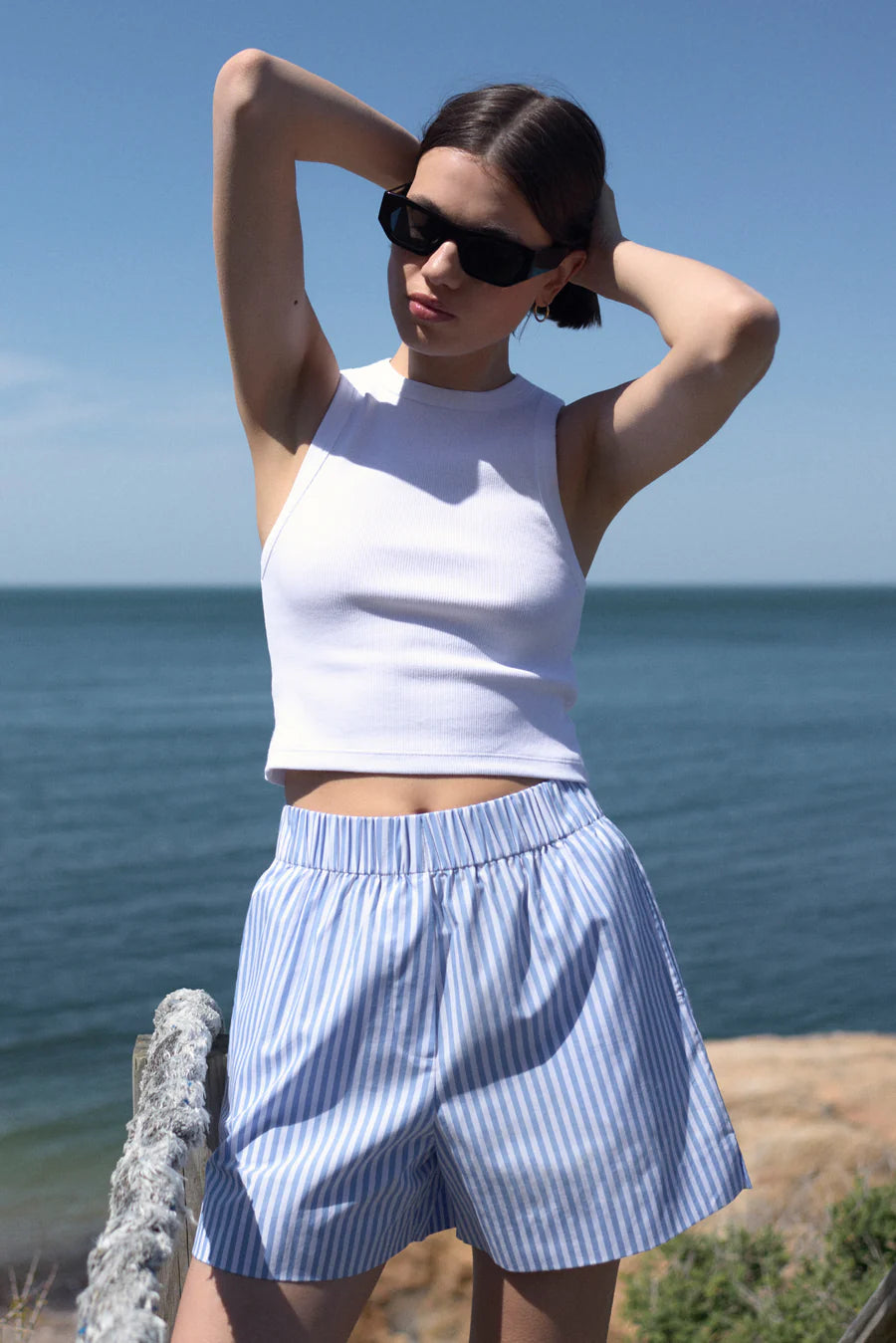 Sold Out NYC The Everything Short in French Blue Stripe