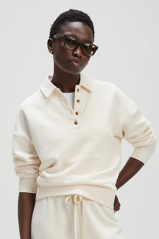 Sold Out NYC The French Terry Polo in Cream