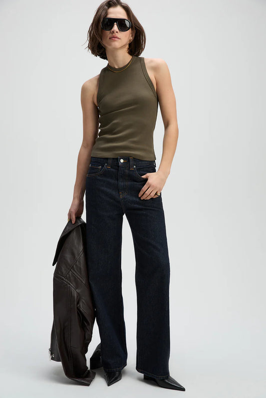 Sold Out NYC The Not So Basic Tank in Olive