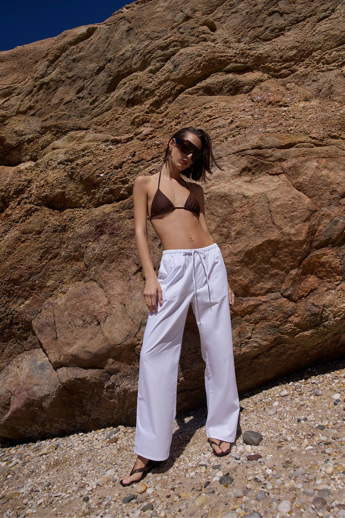 Sold Out NYC The Easy Drawstring Pant in White