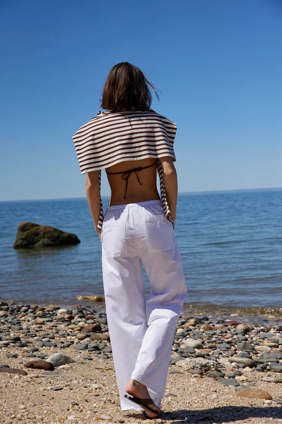 Sold Out NYC The Easy Drawstring Pant in White