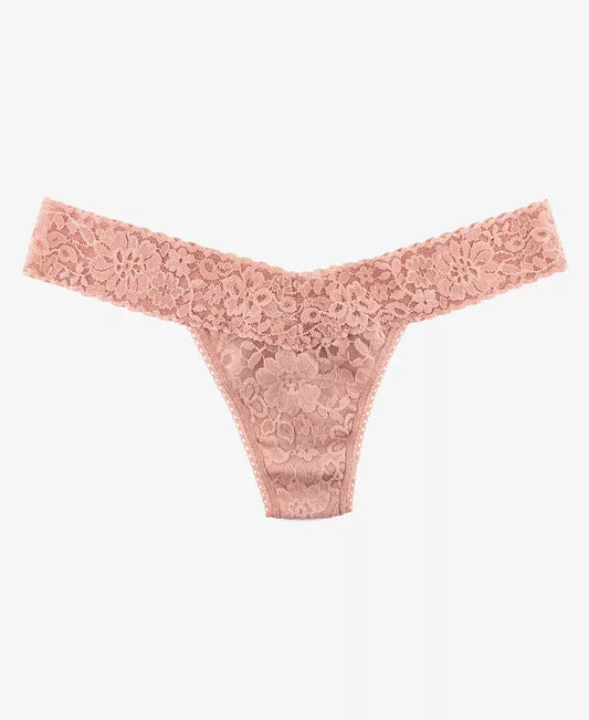 Hanky Panky Women's Daily Lace Low Rise Thong in Desert Rose