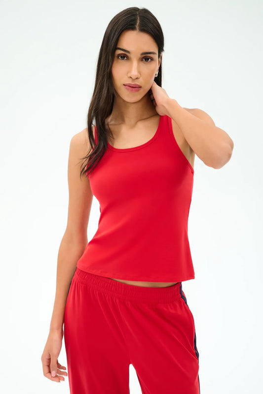 Splits59 Mel Airweight Lite Tank in Pirate Red