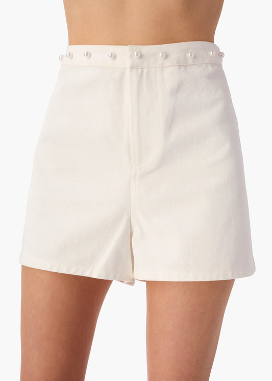 CAMI NYC Mihal Bull Denim Short in White