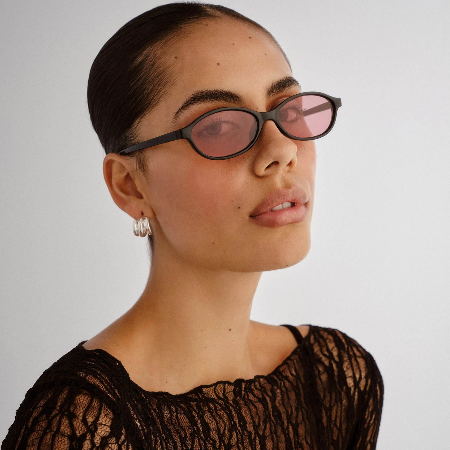 Aire Earthshine Sunglasses in Black/Burgundy