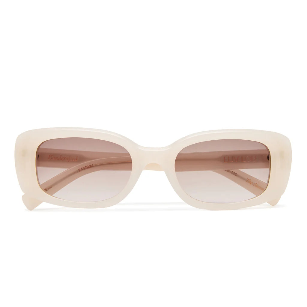 Luv Lou The Sienna Sunglasses in Milk
