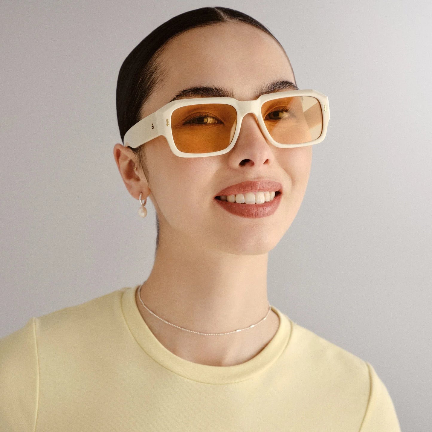 AIRE Pluto Sunglasses in Ivory