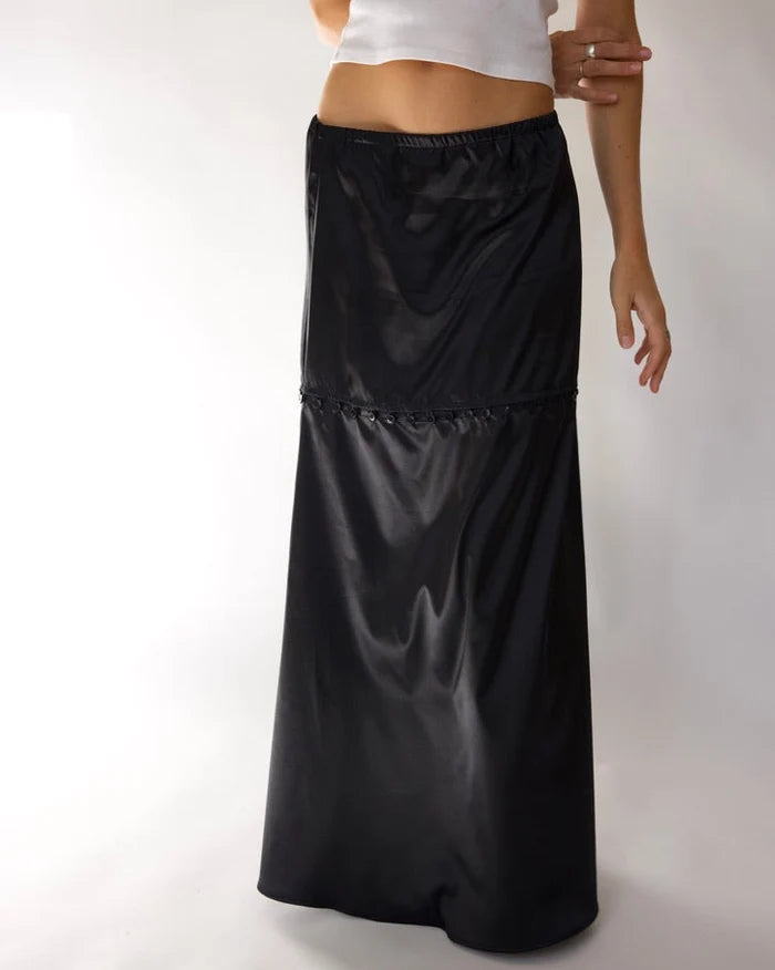STOW Apparel Gemini Convertible Skirt in Black